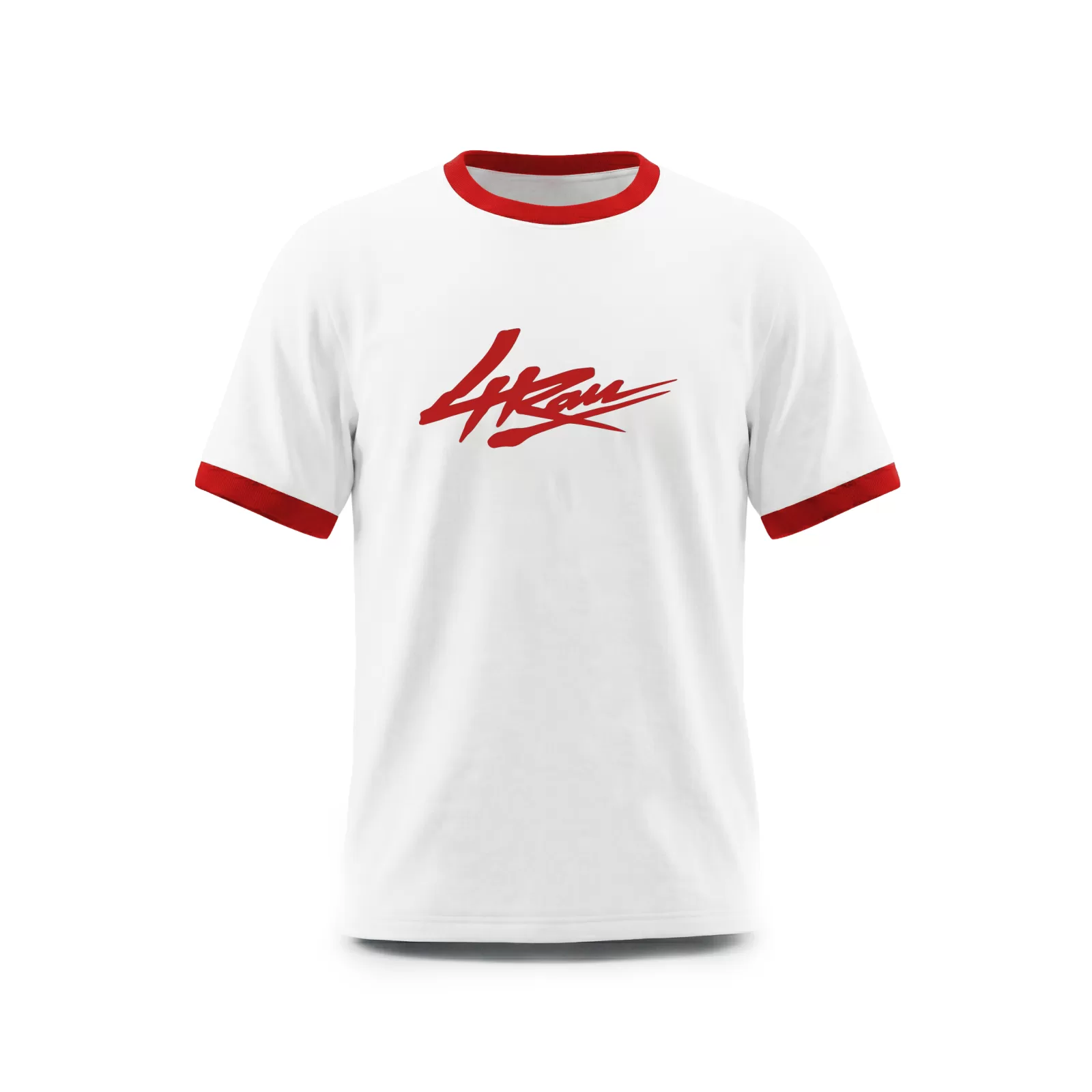 4RAU RINGER TEE - RED WHITE